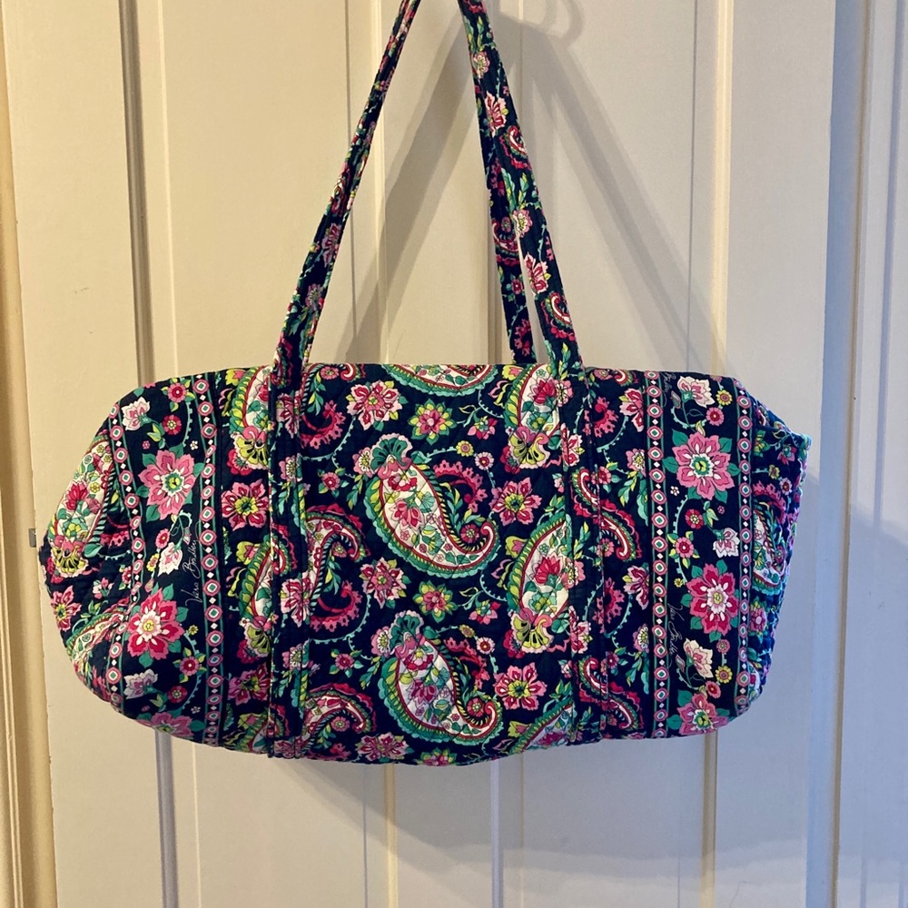 Vera Bradley Paisley Extra Large Duffel Bag Shoulde… Gem